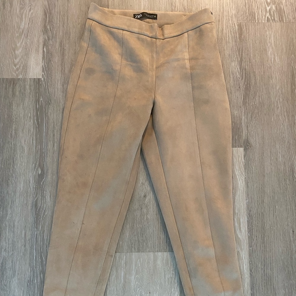 Zara SZ M Suede Pants